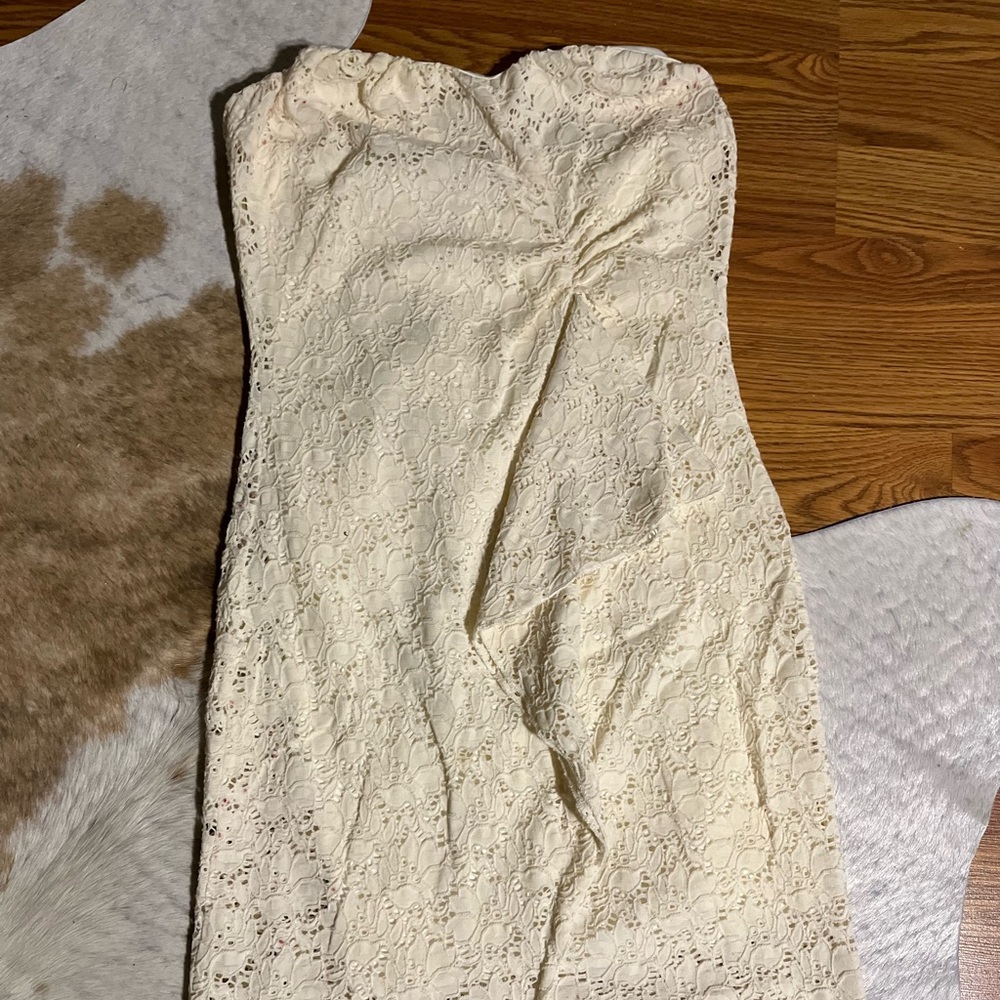 Young at heart white lace dress
